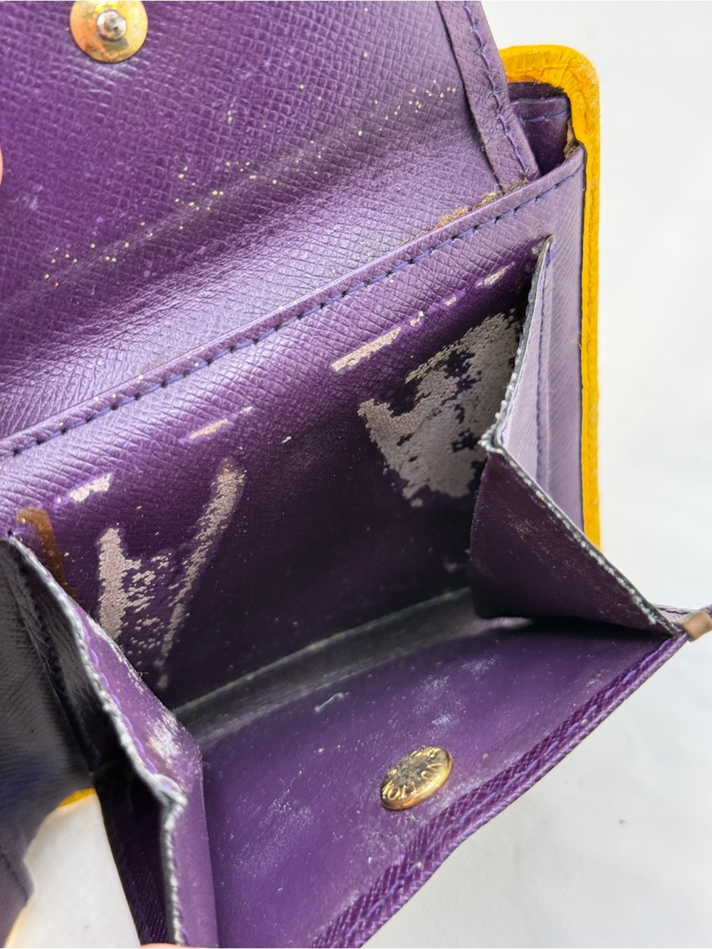 AUTHENTIC Louis Vuitton Marco Wallet. Yellow. - Picture 12 of 13